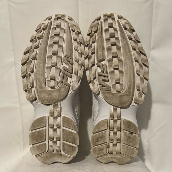 FILA Disruptor II Woman’s Sneaker Sz 9M Leather Old School Chunky Platform EUC - Picture 7 of 9